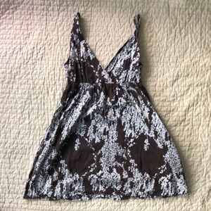 Brown and white sundress